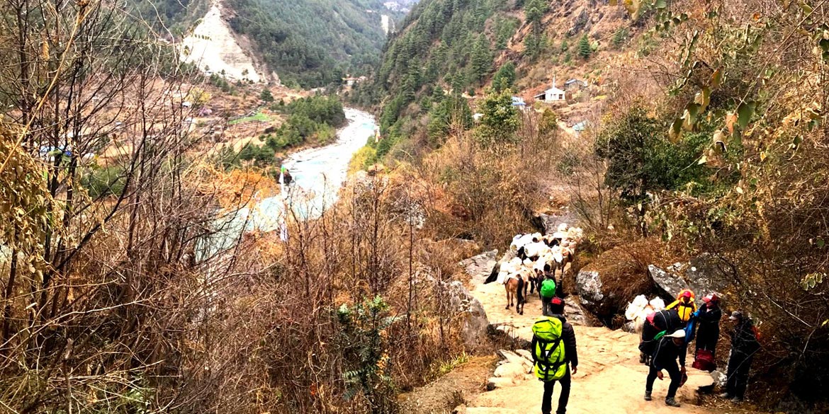 PHAKDING – NAMCHE BAZAAR (3440 M) 6 hrs trek